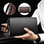 2024 new design Men's Wallet Clutch High quality Men's Clutch Business Pure Color Handbag