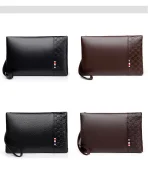 Fashion Men's Clutch Bag Custom Ultra-thin Mens Clutch Bag Handbag Pu Leather Large Capacity Wallet Men's Clutch Bag