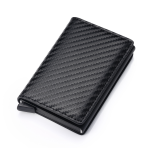 leather rfid credit card holder man wallet tarjetero billetera fibra de carbono for holding credit cards