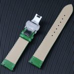 Quick Release Genuine Leather Watch Strap Parts Accessories with Butterfly Buckle Green Blue Purple Watch Band with Tool Box Set