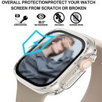 Transparent Clear TPU Bumper Cover Smart Watch Case For Apple Watch Series 8 Ultra 49mm Case