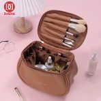 Wholesale New High Quality Waterproof Portable Pu Leather Cosmetic Travel Bag For Women with Large Capacity