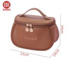 Wholesale New High Quality Waterproof Portable Pu Leather Cosmetic Travel Bag For Women with Large Capacity