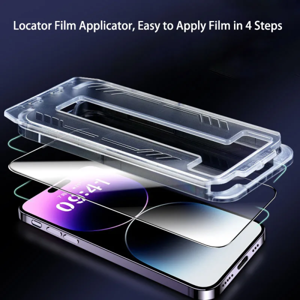 2024 Mobile Case Screen Protector Full Coverage Tempered Glass For Iphone 15 Dust-Removal Privacy Easy App Screen Protector