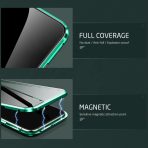 360 Protection Magnetic Metal Double-Sided Glass Flip Cover For Samsung Galaxy S23 S22 Ultra / S23 +case