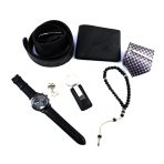 New men's suit four piece business tie wallet belt Bracelet key chain 6 pcs for one set