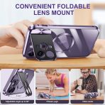 Creative design 2-in-1 lens film protection holder phone case Metal frame all-inclusive anti-fall phone case for iPhone 14 Pro