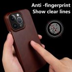 Genuine Leather For iPhone 11 12 13 14 15 Pro Max Case Oil wax pattern Anti slip and anti drop Leather iPhone Case