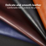 Genuine Leather For iPhone 11 12 13 14 15 Pro Max Case Oil wax pattern Anti slip and anti drop Leather iPhone Case